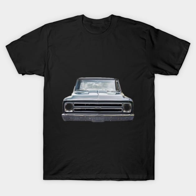 Chevy C-10 Pickup, black shirt T-Shirt T-Shirt by Cult Classics